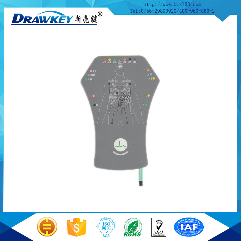 医疗器械薄膜按键开关,医疗器械面板,医疗器械薄膜开关